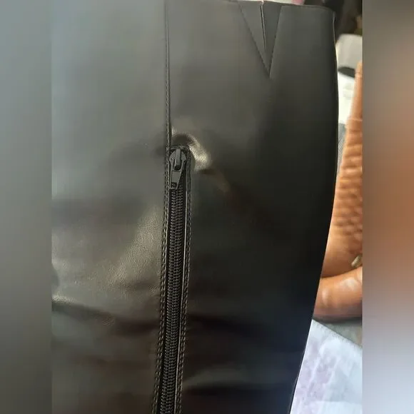 Just Fab Remy Chain Detail Riding Black Boots - Picture 11 of 16